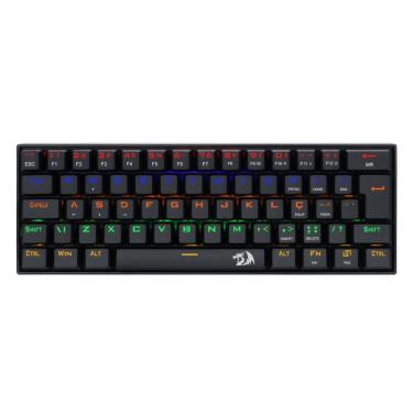 Imagem de Teclado Mecânico Gamer Redragon Lakshmi - ABNT2 - Iluminação Rainbow - Switch Azul - K606R-BLUE