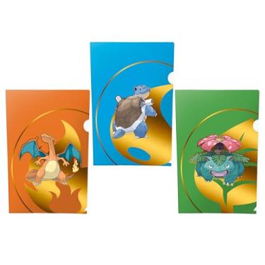 Imagem de Ultra PRO - Pokémon Tournament Folios Pacote com 3 - Charizard, Blastoise, Venusaur - Organize e armazene suas notas de jogos, notas de torneio, tamanho para caber em listas de deck 21,78 cm x 31 cm