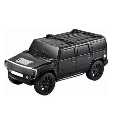 Imagem de Caixinha De Som Bluetooth Modelo Carrinho Jeep Hummer Usb (preto)