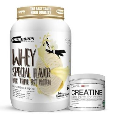 Imagem de Kit Whey Special Flavor 840g 3W Best Protein + Creatina Pura 200g (840g, Creme de Baunilha)