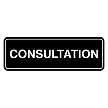 Imagem de Signs ByLITA Novo sinal de consulta padrão (preto) - pequeno