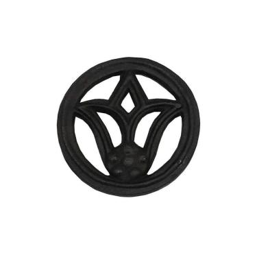 Imagem de Rosácea Decoração de Ferro Flor de Lírio Grade Portão 15cm