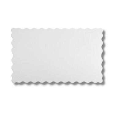 Imagem de 10 Unidades Cake Board Base Laminada P/ Bolo Retangular 20x33cm. Branc