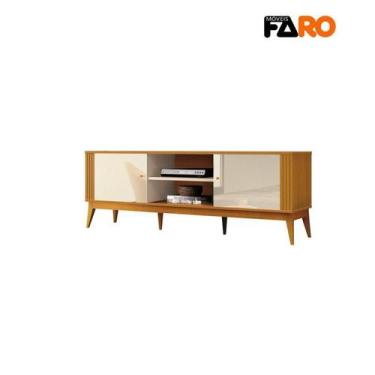 Imagem de Rack Bancada Legacy 1,60m Para Tv's Até 60 - Ripado Edn - FARO MÓVEIS,