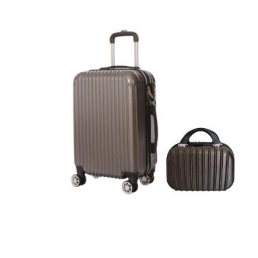 Imagem de Mala De Viagem Bordo 10Kg + Frasqueira Com Rodinhas 360 Abs - Blacklio