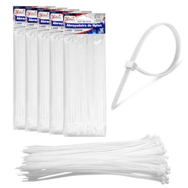 Imagem de 500 Abraçadeiras de Nylon Lacre 20cm Fita Hellerman 3.6 x 200mm - Yara