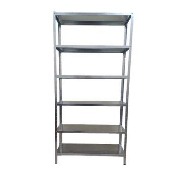 Imagem de Prateleira Armário Estante Aço Galvanizado 6 Bandejas 90 cm - Lojas Pr