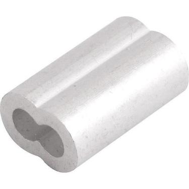 Imagem de Prensa cabos em alumínio p/ cabos de aço 3/16" c/ 100 pç - Vonder