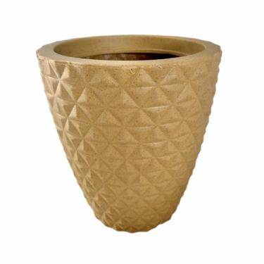 Imagem de Vaso De Planta Polietileno Jardim Varanda Alt 29cm Redondo - Flor Imp,