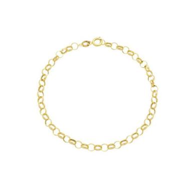 Imagem de Pulseira Feminina De Ouro 18k Elo Portugues - DR Joias