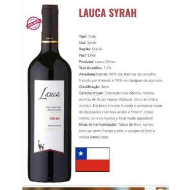 Imagem de Vinho tinto fino seco syrah - lauca