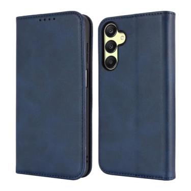 Imagem de Havaya Capa carteira para Samsung Galaxy A15 com suporte para cartão, para Samsung Galaxy A15 para mulheres, para Galaxy A15 flip capa de celular com porta-cartões de crédito para homens - azul escuro