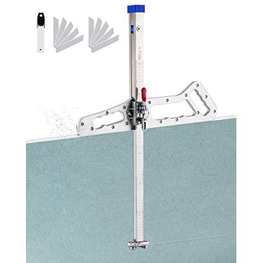 Imagem de YJINGRUI Ferramenta de corte para drywall, cortador de drywall dobrável, adequado para placa de gesso cartonado, cortador de placa de gesso manual, cortador de placa de gesso com 10 peças de lâminas