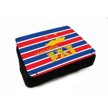 Imagem de Almofada Bandeja para Notebook Laptop Pai que Ama Futebol - Deluzz, Az