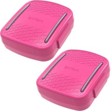 Imagem de 2 Porta Cotonetes Acessórios Para viagem Rosa com Elástico Interno Portátil Crippa