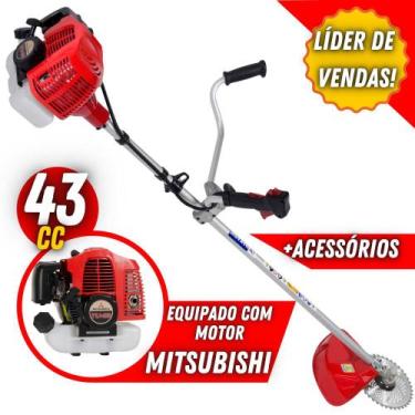 Imagem de Roçadeira Profissional Lateral Nakashi L431M 43CC Motor TU 43 Mitsubis