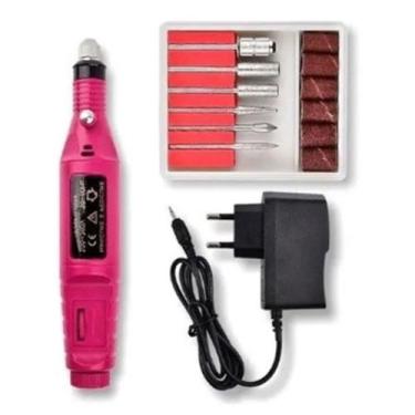 Imagem de Lixa Elétrica Lixadeira Portátil Manicure Motor Lixa - A.R Variedades 