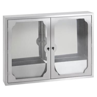 Imagem de Caixa de Hidrante Inox Dupla Porta de Vidro - Construinox