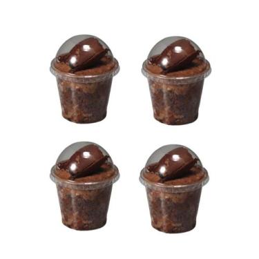 Imagem de kit 100 Mini Copo Bolha 60ml Brigadeiro De Colher G697 - Blook