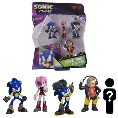 Imagem de Kit 5 Bonecos Col 6,5cm Sonic, Rose, S.Pirata e Dr. Don't