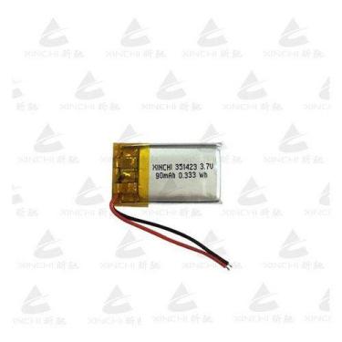 Imagem de Bateria 351423 C/ 90mah 3,5mmx14mmx23mm 2 Fios 3,7v - KMIG
