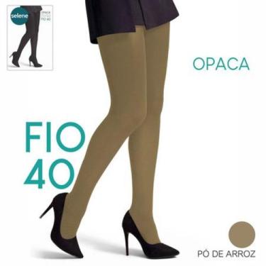 Imagem de Meia Calça De Inverno Frio Adulto Fio 40 Adulto Selene, Preto, G