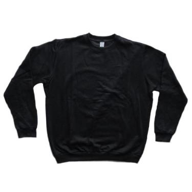 Imagem de Agasalho Blusa de Moletom Flanelado Leve Unissex Fechado Sem Capuz Mas