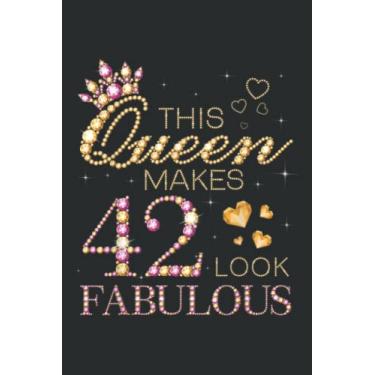 Imagem de This Makes 42 Look Fabulous 42Nd Birthday B-Day Funny: DOG JOURNAL - 6" x 9", 110 Pages: Lined Journal & Diary for Writing & Notes for Girls and Women, Memo Diary Subject Notebooks Planner.
