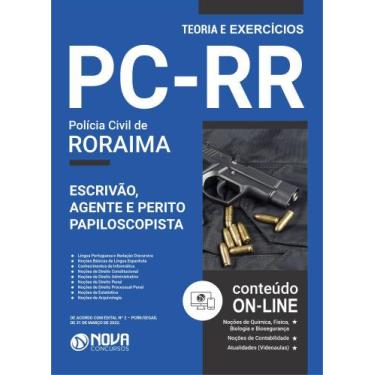 Imagem de Apostila PC-RR - Escrivão, Agente e Perito Papiloscopista de Polícia C