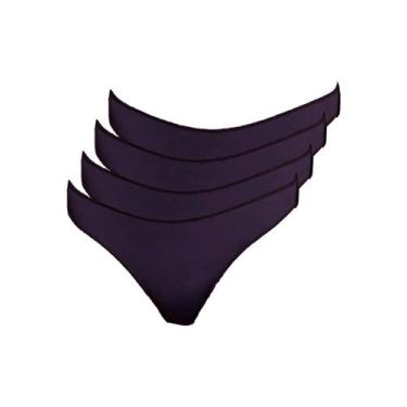 Imagem de Kit com 4 Calcinhas Fio Dental Hope 37840, Preto, M