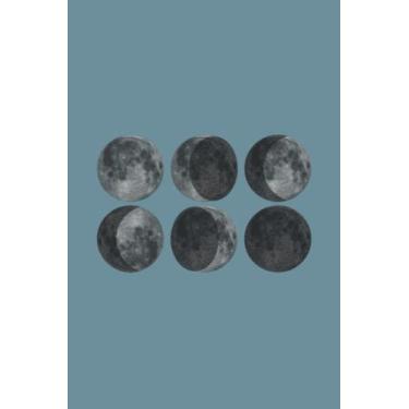 Imagem de Moon Phase Notebook: Spirit Mountain Blue Paperback Matte Finish Lined Journal, 120 Pages, 6 x 9, Gift For Thinkers, List Makers and Doers (Moon Phase Journal)