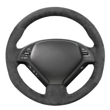 Imagem de MEWANT Capa de volante costurada à mão para Infiniti G25 G35 G37 2007-2013 EX35 EX37 2008-2013 Q40 Q60 2014 2015 QX50 2014-2018