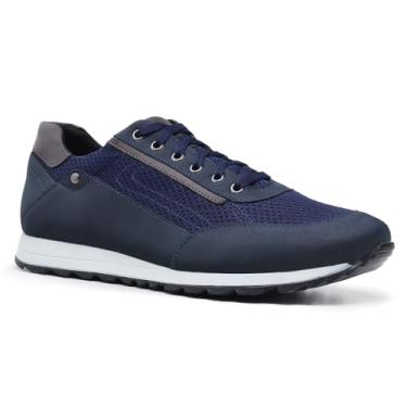 Imagem de Sapatênis Social Tênis Casual Masculino Conforto Sport Line Cor:Marinho;Tamanho:44
