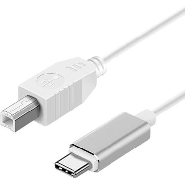Imagem de Cabo USB C MIDI, MeloAudio Tipo C para Cabo de Interface USB 2.0 MIDI para Samsung, Huawei Laptop, MacBook para conectar com impressora, controlador Midi, teclado Midi, interface de áudio e muito ma