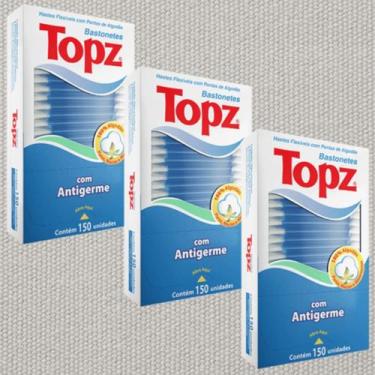 Imagem de Kit Combo 03 UND Hastes Flexíveis Com Pontas de Algodão 150 Unidades T