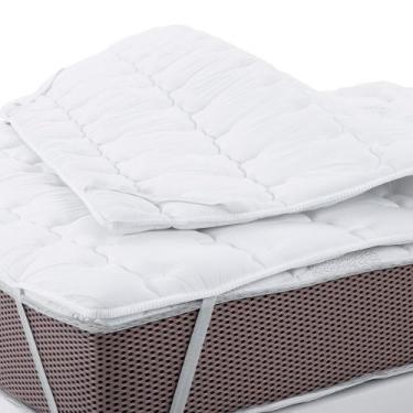 Imagem de Pillow Top Solteiro de Espuma D20 Percal 180 Fios Algodão Hipoalergêni