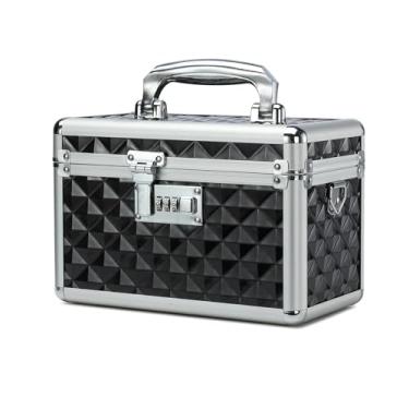 Imagem de Caixa de armazenamento com combinação, caixa de armazenamento de medicamentos trancável, caixa de primeiros socorros vazia, caixa de trava de segurança, organizador de medicamentos, caixa de bloqueio