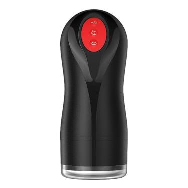 Imagem de Masturbador Masculino Sucção Vibração Ondulação 21,8cm x 8,5cm 5 Intensidades Silicone Recarregável Discreto Portátil