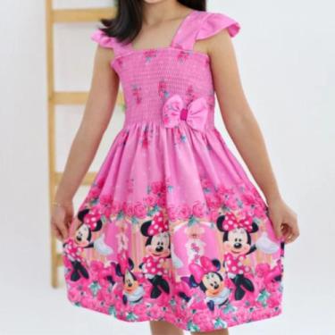 Imagem de Vestidos Infantil Menina Festa Temático Personagem Minnie - Li Nature,