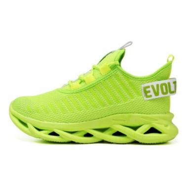 Imagem de Tênis Ev Feminino Academia Corrida Sola Trança Trainaing, Verde, 38