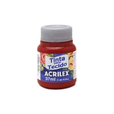 Imagem de Tinta Para Tecido Acrilex Fosca 37ml Escolha a Cor, 632 - VERMELHO PRO