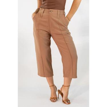 Imagem de Calça Feminina Capri Alta Alfaiataria Leve Anticorpus-Feminino