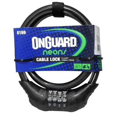 Imagem de CADEADO ONGUARD NEON 8169 C/SEGREDO PRETO-Unissex