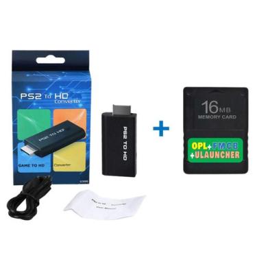 Imagem de Kit Adaptador HDMI compativel para Ps 2  Memory Card com Opl - GAME TO