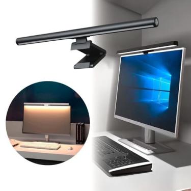 Imagem de Luminária Barra de LED para Monitor, Notebook e Computador com Sensor Touch, 5 Modos de Cor e Ajuste de Intensidade – Alumínio e Metal, USB-A/Type-C