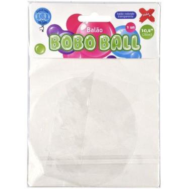 Imagem de Balao bubble transparente bobo ball 26cm unidade -make+ - Make +