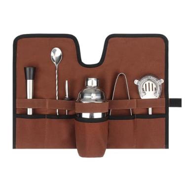 Imagem de Bolsa de cocktail, kit de coquetel de viagem, bolsa profissional de barman, adequada para as experiências de bartender (Munefeheb-11)