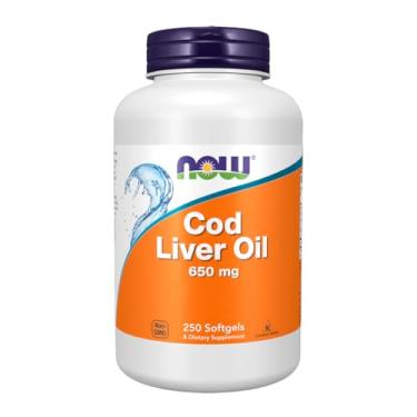 Imagem de Óleo Fígado Bacalhau 650mg Now Foods 250 Soft Importado