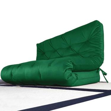 Imagem de Futon Sofa Cama Casal D33 Tendencia Oriental Verde Bandeira