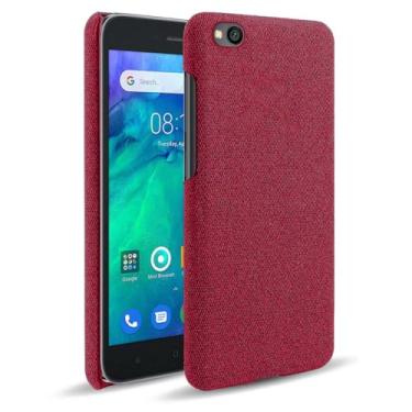 Imagem de Capa para Xiaomi GO,Capa desenhada em lona,Case Protetora Ultrafina com Empunhadura Macia,Design em Tecido Antichoque e Antiarranhões-Red